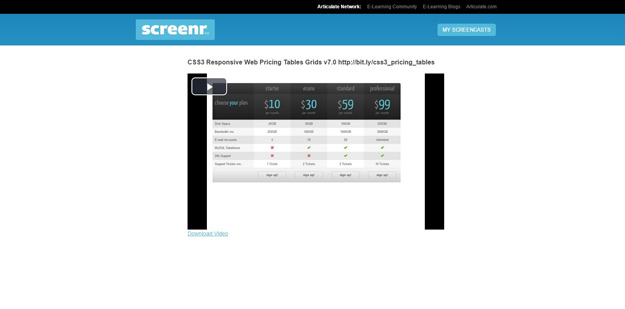css3 responsive web pricing table grids