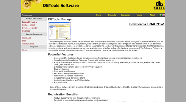 db tools manager