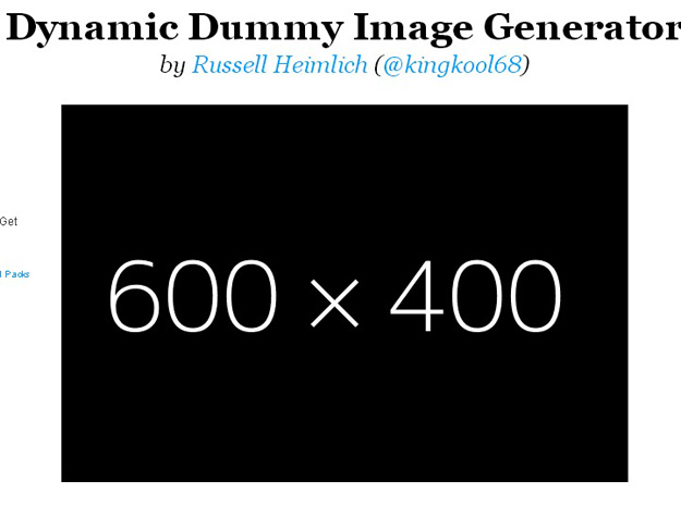 dynamic dummy image generator
