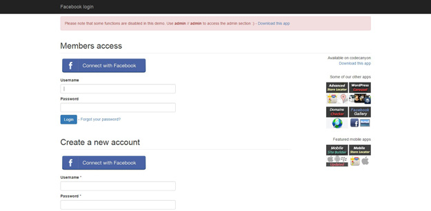 facebook-login-and-secure-php-area