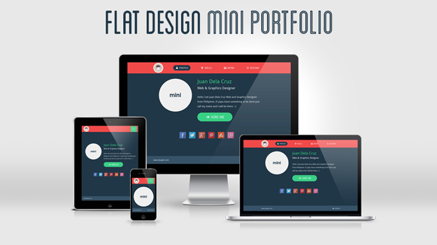 flat-design-mini-portfolio