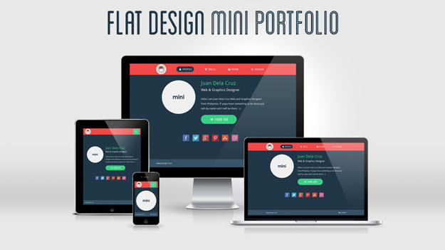 flat-design portfolio
