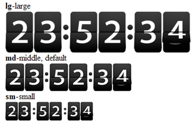 flipclock countdown to specific date