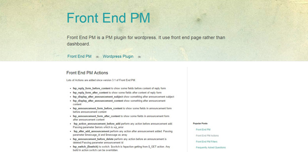 front end pm