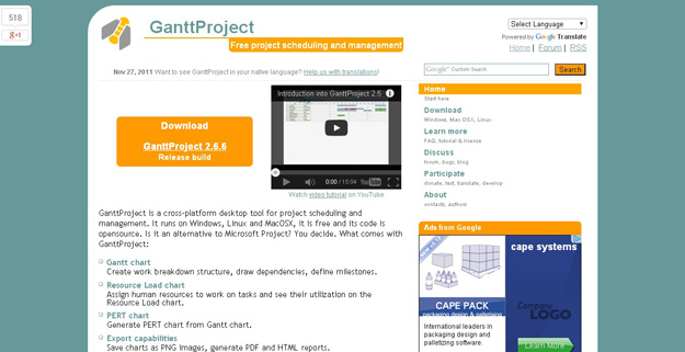 gantt project