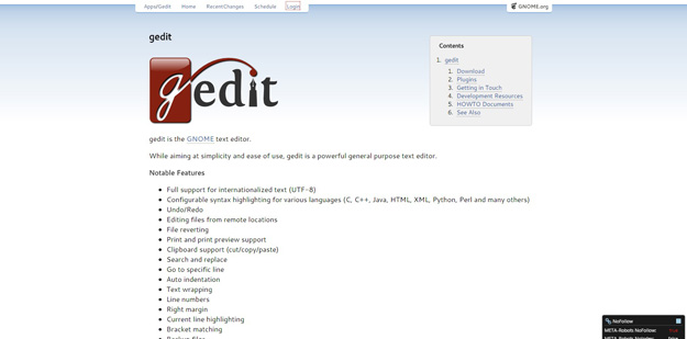 text editor gedit download