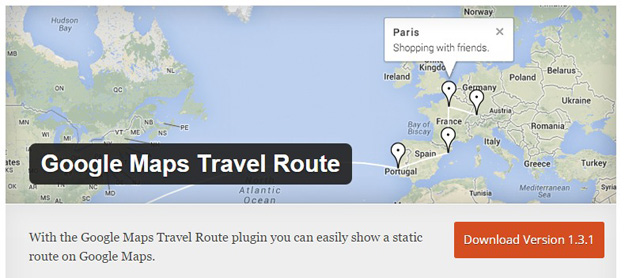 google maps travel route