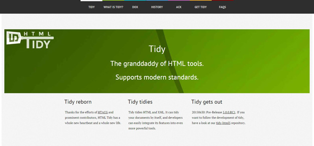 html tidy