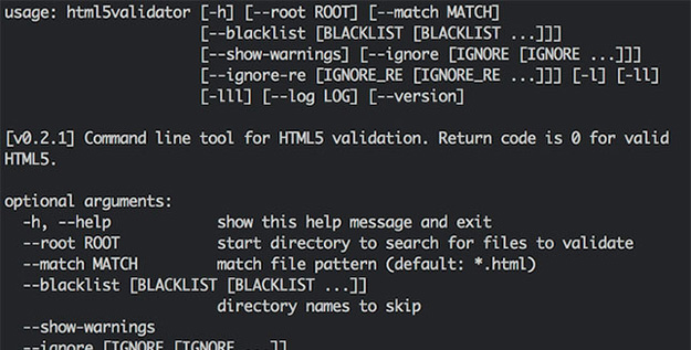 html5 validator