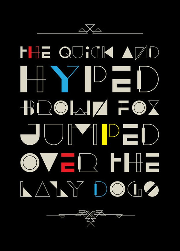 hyped free font