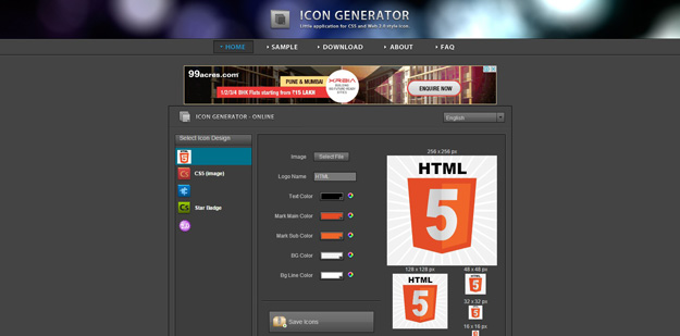 icon resize generator a size