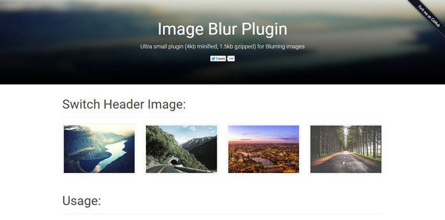 image blur plugin