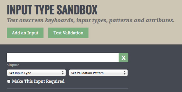 input type sandbox