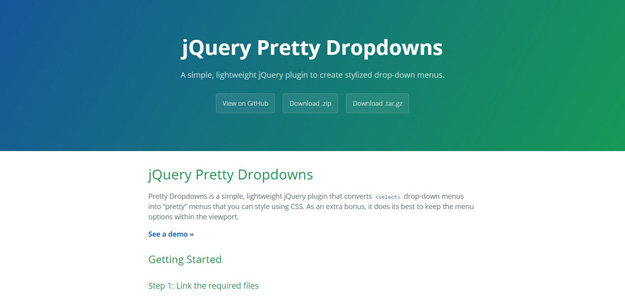 select drop down menu jquery