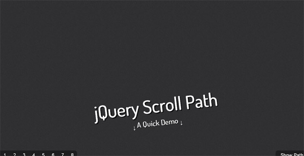 jQuery Scroll Path