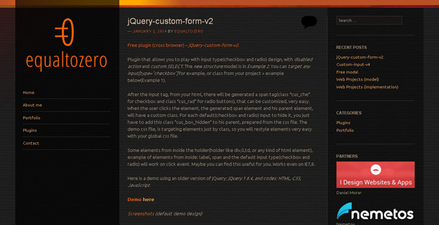 jQuery custom form