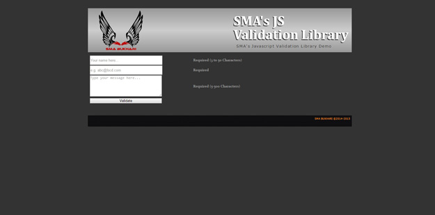 javascript form validation library