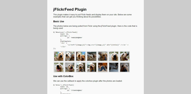jflickfeed plugin
