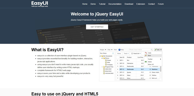 jquery easy ui