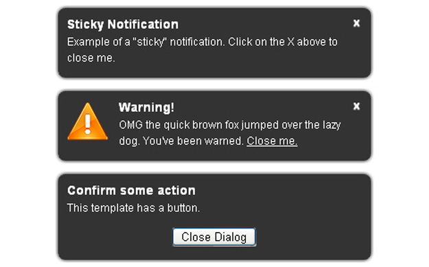 jquery-notification widget