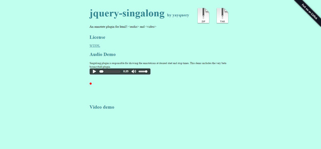 jquery singalong