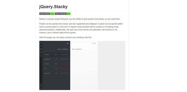 jquery stacky