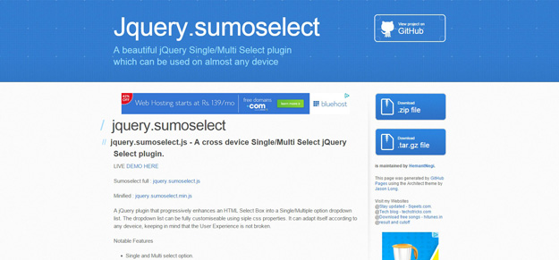 jquery sumoselect