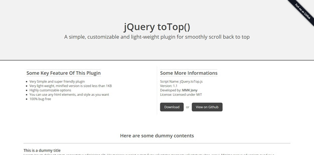 jquery to top ()