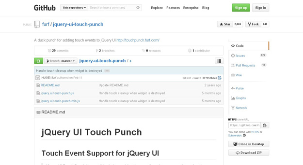 jquery ui touch punch
