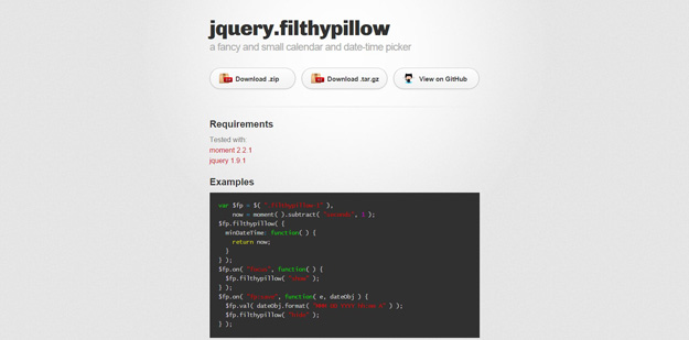 jquery.filthypillow by aef