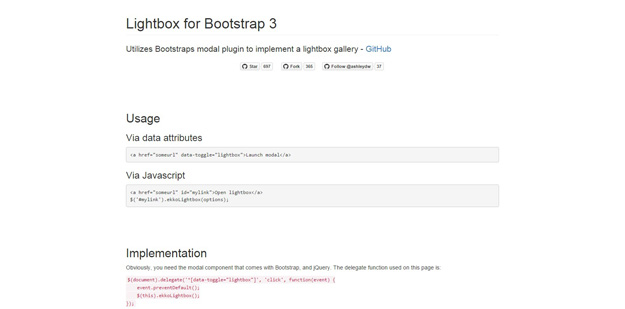 lightbox for bootstrap 3