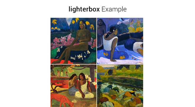 lighterbox - one of the best jQuery Lightbox plugins