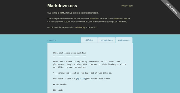 markdowncss