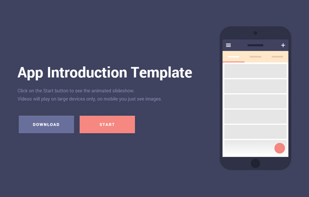 mobile introduction template