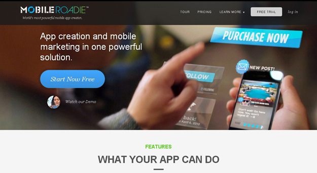 mobileroadie - one of the best app creation and mobile marketing solution