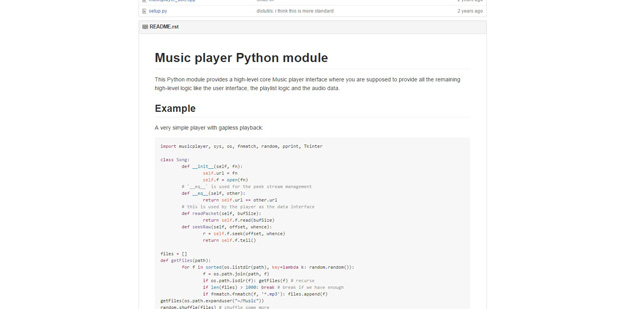 music player python module