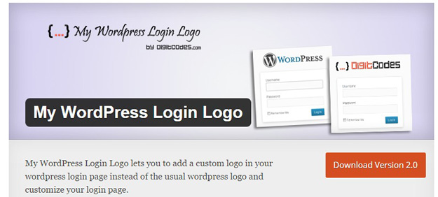my wordpress login logo