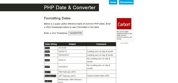 php date converter