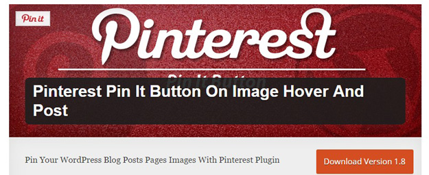 pinterest pin it button on image hover