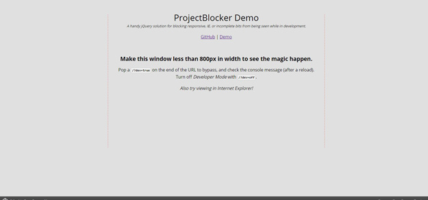 project blocker demo