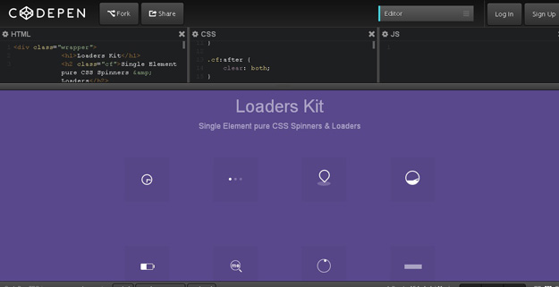 pure css loaders kit