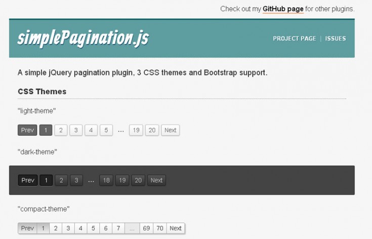 jQuery Pagination Plugins to Serve your Pagination Purpose | Code Geekz