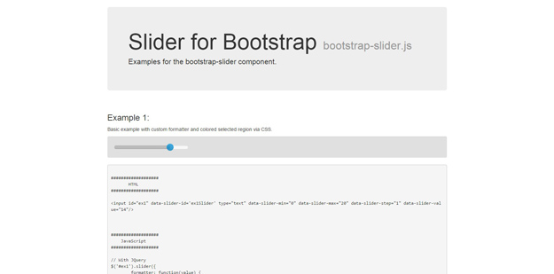 slider for bootstrap
