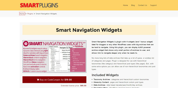 smart navigation widget