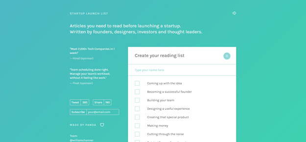 startup launch list