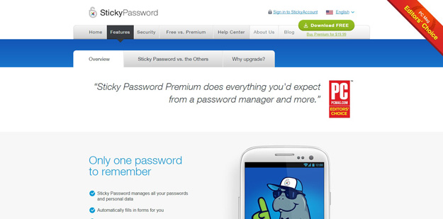 sticky password