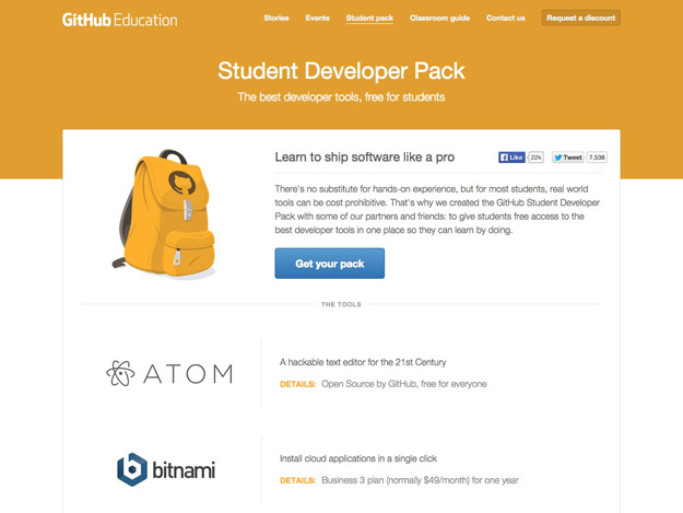 student developer pack