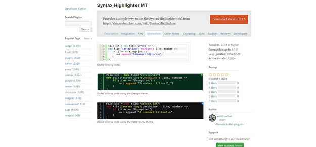 syntax highlighter mt