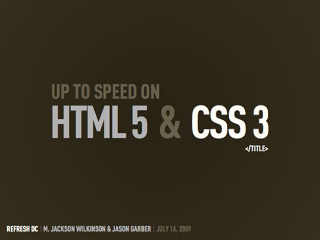 up to speed html5css3