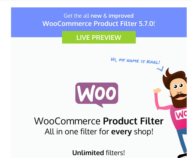 woocomerce product filter
